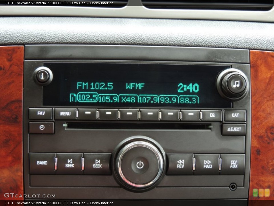 Ebony Interior Audio System for the 2011 Chevrolet Silverado 2500HD LTZ Crew Cab #86342527