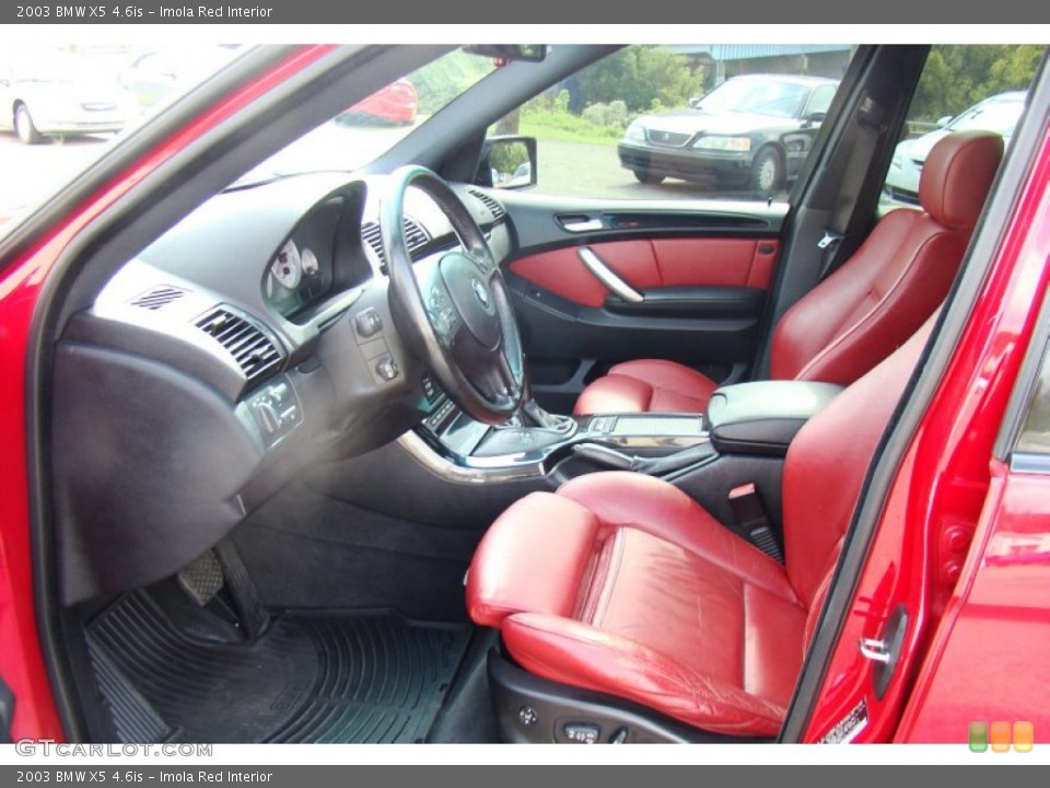 Imola Red Interior Photo for the 2003 BMW X5 4.6is #86347144