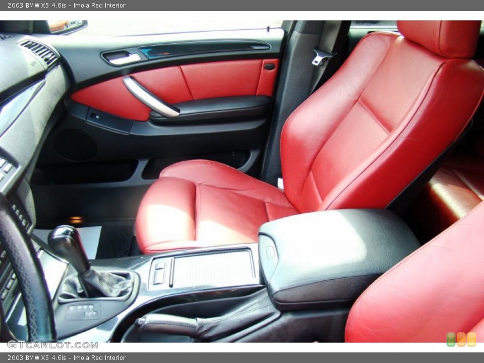 Imola Red Interior Front Seat for the 2003 BMW X5 4.6is #86347210