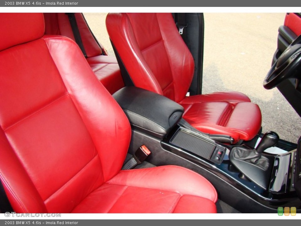 Imola Red Interior Front Seat for the 2003 BMW X5 4.6is #86347408