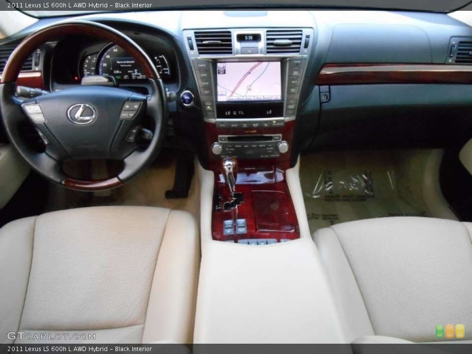 Black Interior Dashboard for the 2011 Lexus LS 600h L AWD Hybrid #86350697