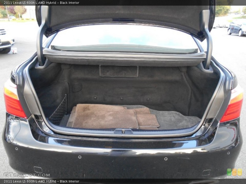 Black Interior Trunk for the 2011 Lexus LS 600h L AWD Hybrid #86350786