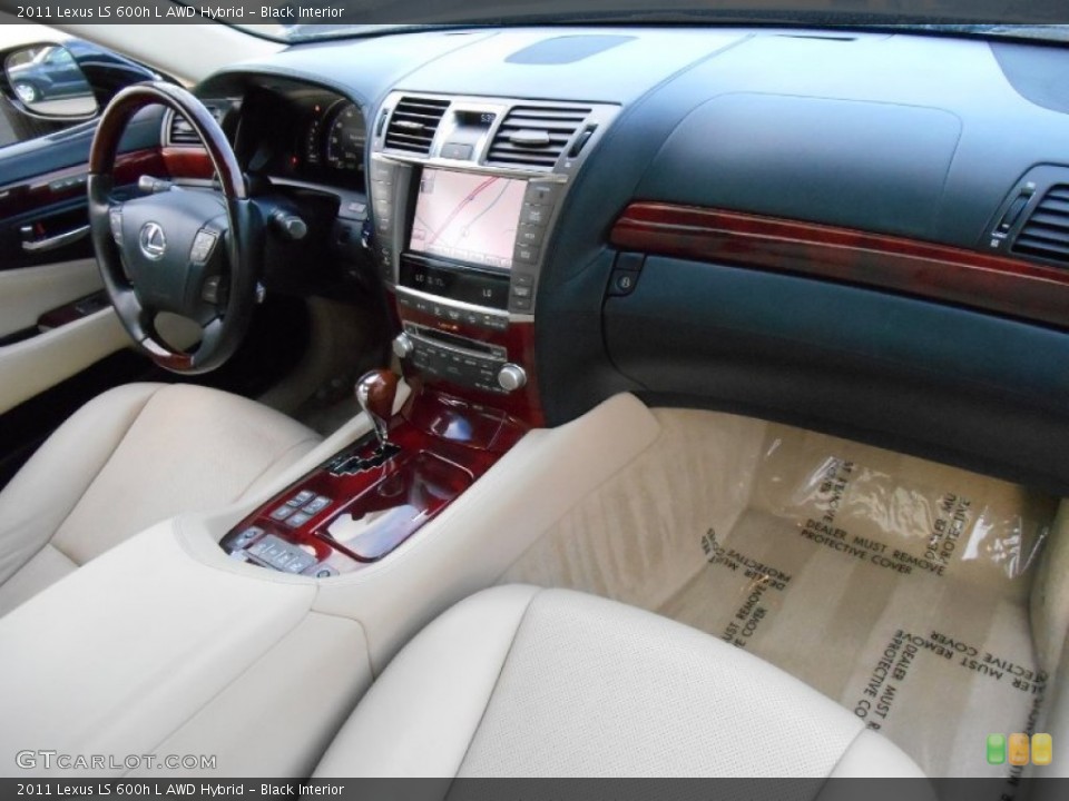 Black Interior Dashboard for the 2011 Lexus LS 600h L AWD Hybrid #86350831