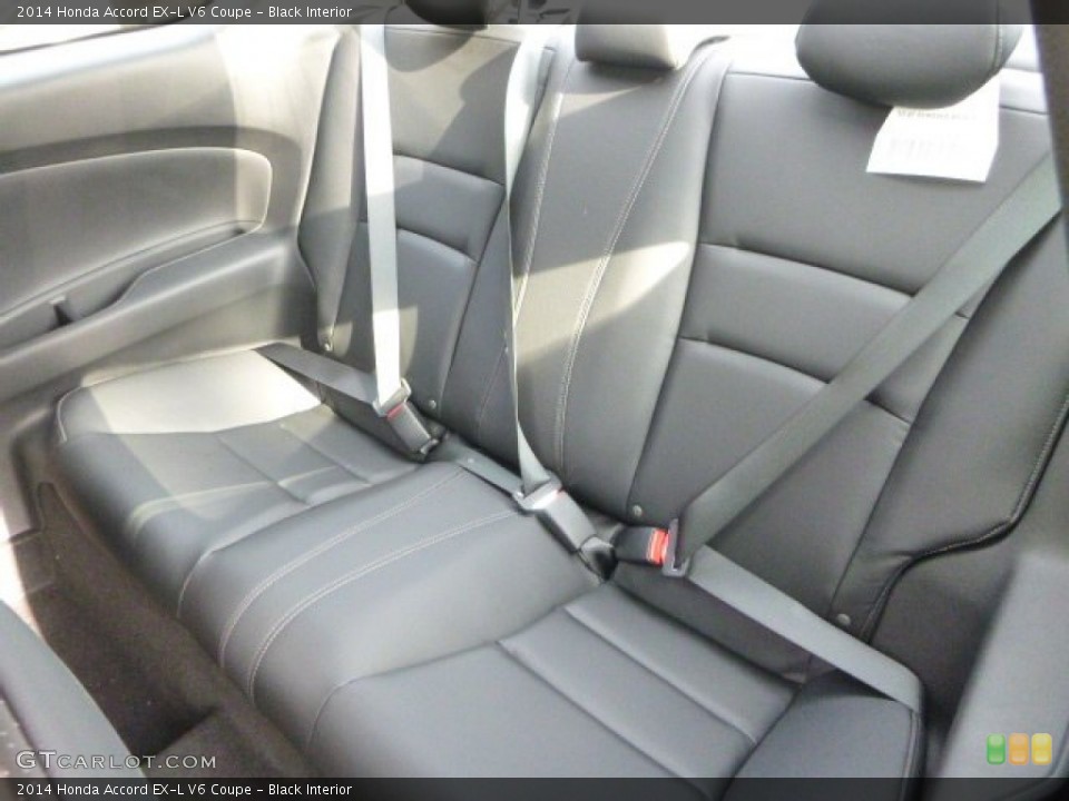 Black Interior Rear Seat for the 2014 Honda Accord EX-L V6 Coupe #86352181