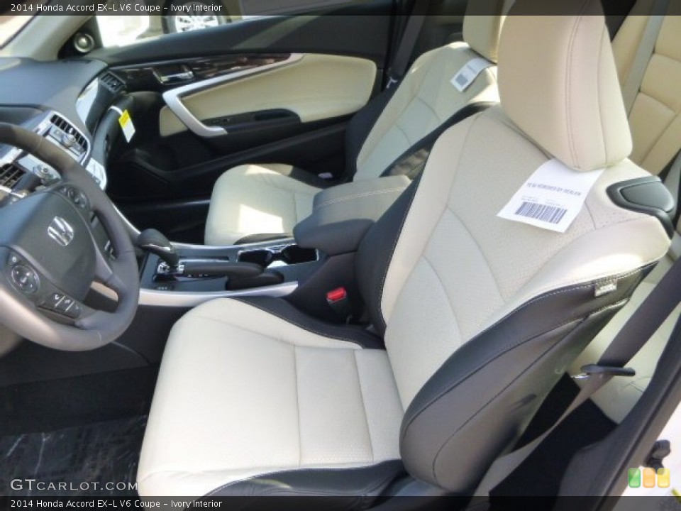 Ivory Interior Front Seat for the 2014 Honda Accord EX-L V6 Coupe #86352379