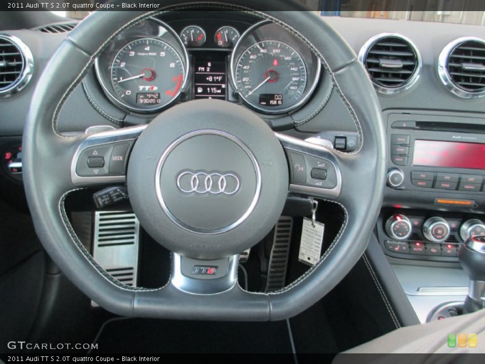Black Interior Steering Wheel for the 2011 Audi TT S 2.0T quattro Coupe #86353546