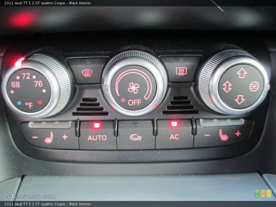Black Interior Controls for the 2011 Audi TT S 2.0T quattro Coupe #86353561