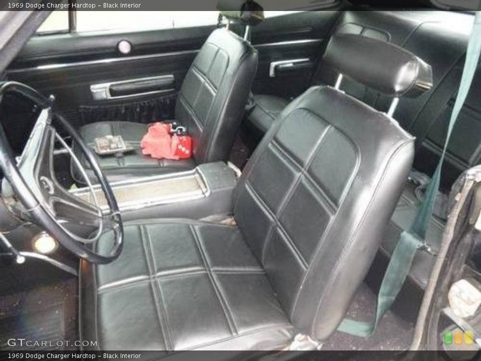 Black 1969 Dodge Charger Interiors