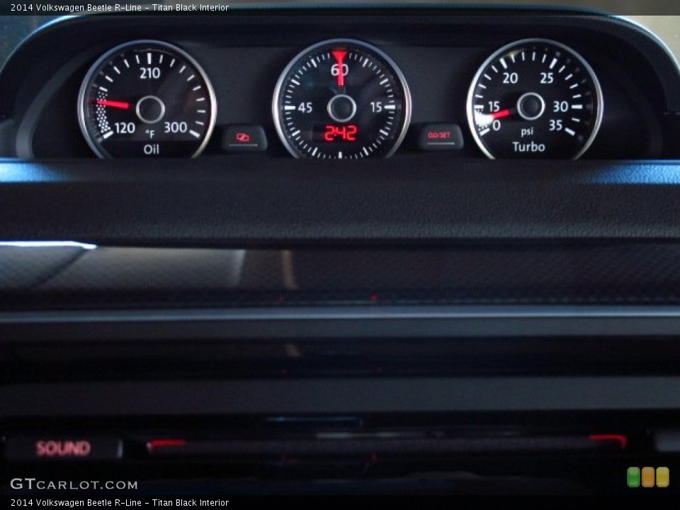 Titan Black Interior Gauges for the 2014 Volkswagen Beetle R-Line #86355069