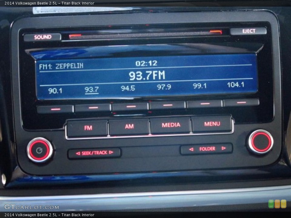 Titan Black Interior Audio System for the 2014 Volkswagen Beetle 2.5L #86355981