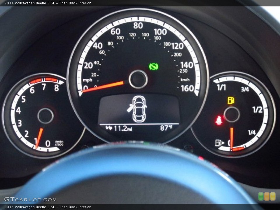 Titan Black Interior Gauges for the 2014 Volkswagen Beetle 2.5L #86356002