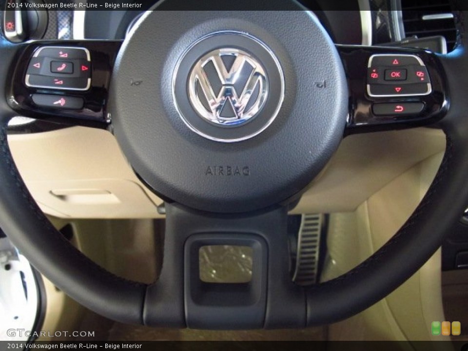 Beige Interior Steering Wheel for the 2014 Volkswagen Beetle R-Line #86356863