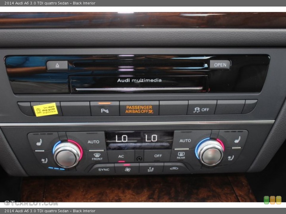 Black Interior Controls for the 2014 Audi A6 3.0 TDI quattro Sedan #86358279