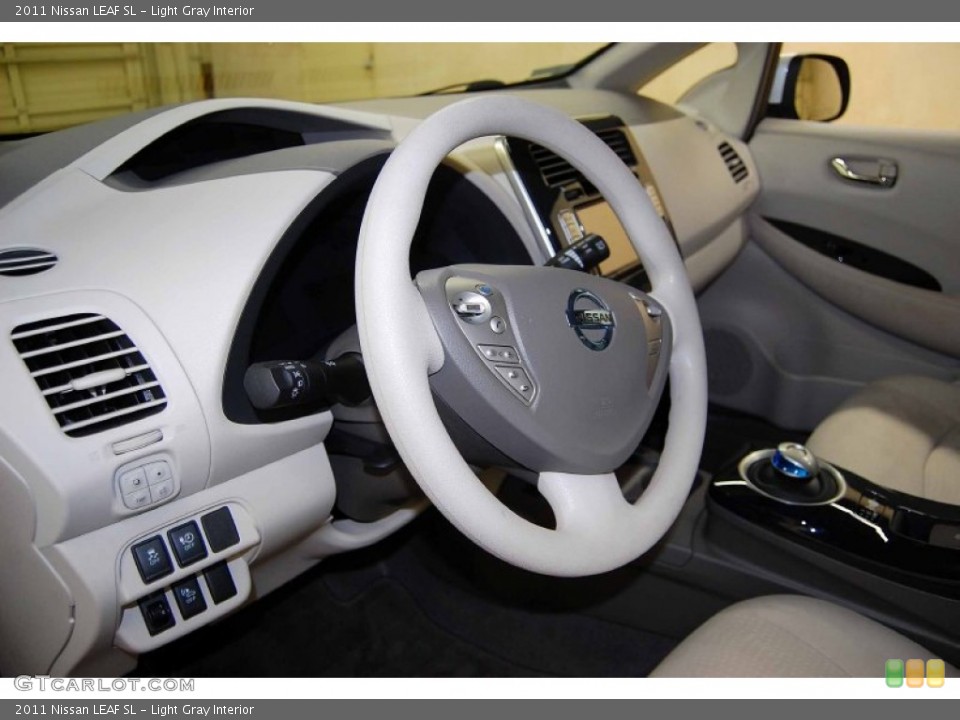 Light Gray Interior Steering Wheel for the 2011 Nissan LEAF SL #86360463