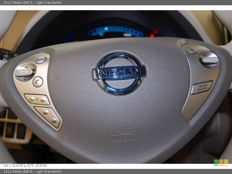 Light Gray Interior Controls for the 2011 Nissan LEAF SL #86360709