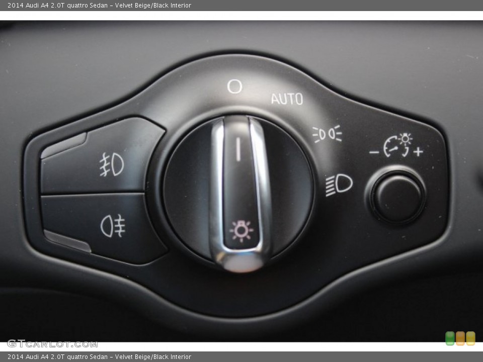 Velvet Beige/Black Interior Controls for the 2014 Audi A4 2.0T quattro Sedan #86361711