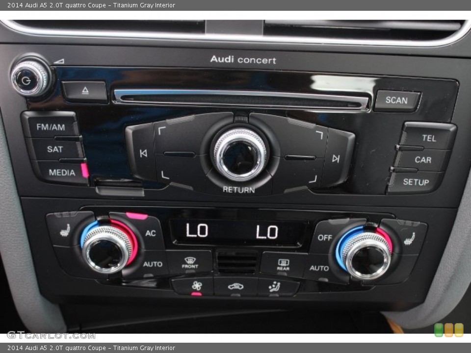 Titanium Gray Interior Controls for the 2014 Audi A5 2.0T quattro Coupe #86364867