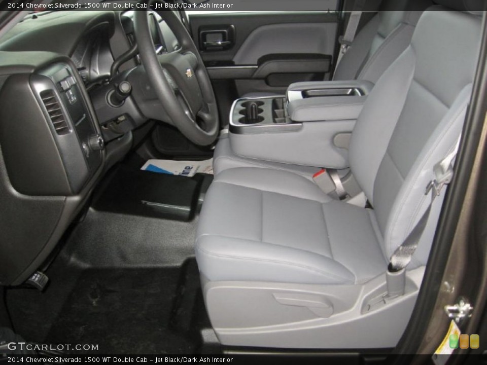 Jet Black/Dark Ash Interior Front Seat for the 2014 Chevrolet Silverado 1500 WT Double Cab #86365267