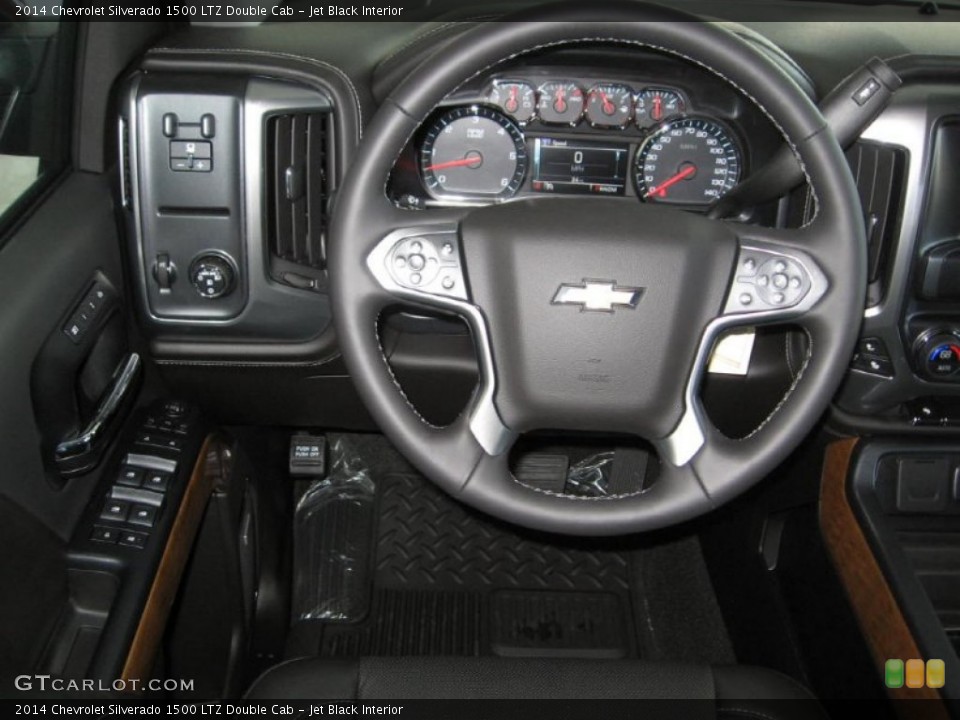 Jet Black Interior Steering Wheel for the 2014 Chevrolet Silverado 1500 LTZ Double Cab #86365695