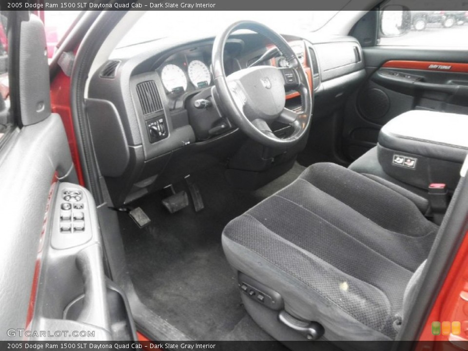 Dark Slate Gray Interior Prime Interior for the 2005 Dodge Ram 1500 SLT Daytona Quad Cab #86367149