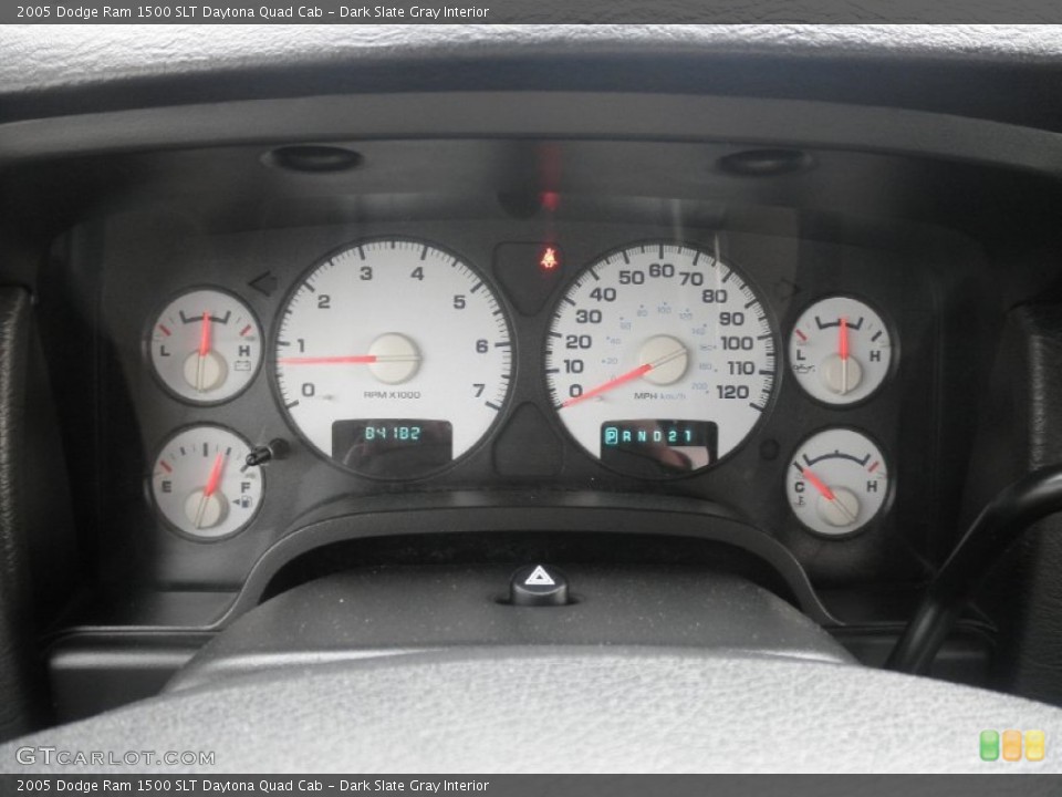 Dark Slate Gray Interior Gauges for the 2005 Dodge Ram 1500 SLT Daytona Quad Cab #86367317