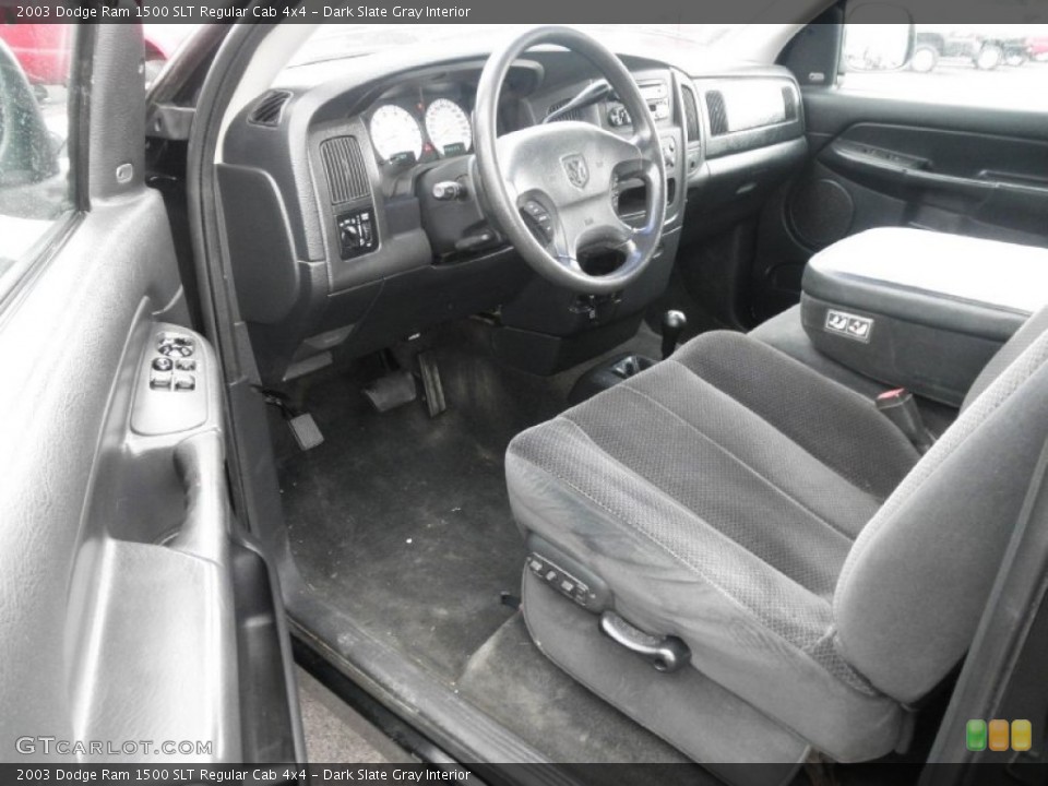 Dark Slate Gray Interior Photo for the 2003 Dodge Ram 1500 SLT Regular Cab 4x4 #86369241