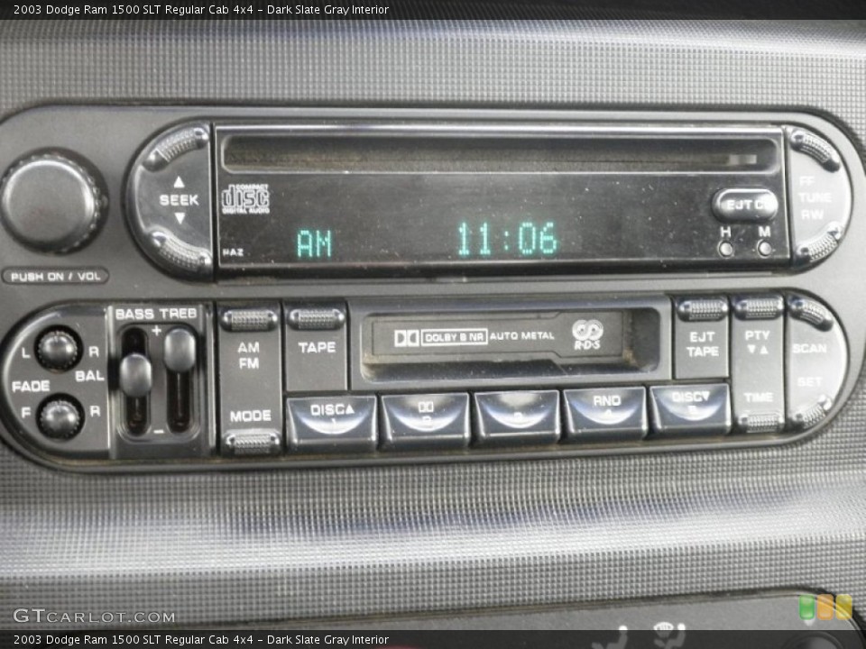Dark Slate Gray Interior Audio System for the 2003 Dodge Ram 1500 SLT Regular Cab 4x4 #86369319