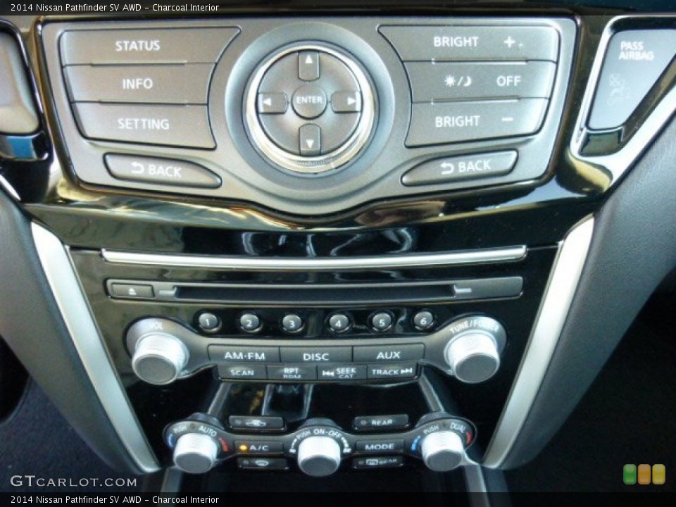 Charcoal Interior Controls for the 2014 Nissan Pathfinder SV AWD #86369805