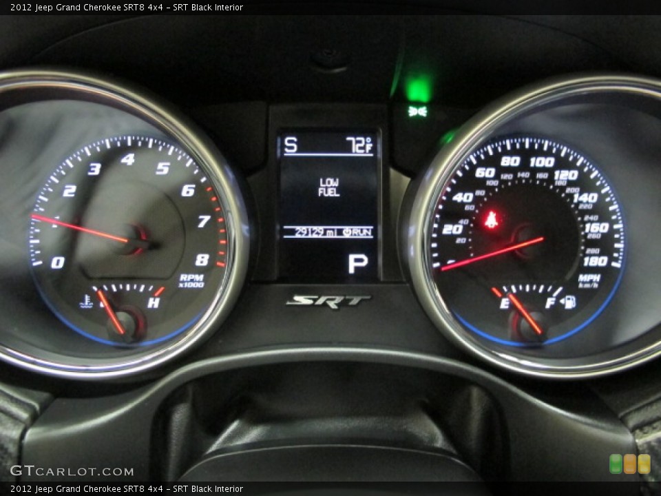 SRT Black Interior Gauges for the 2012 Jeep Grand Cherokee SRT8 4x4 #86371083