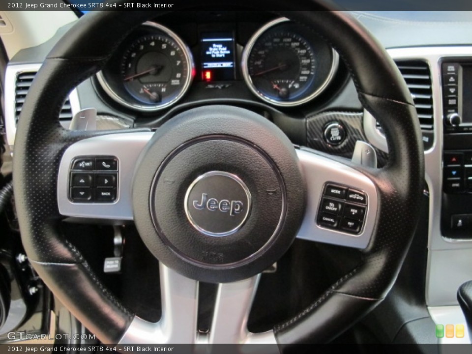 SRT Black Interior Steering Wheel for the 2012 Jeep Grand Cherokee SRT8 4x4 #86371281