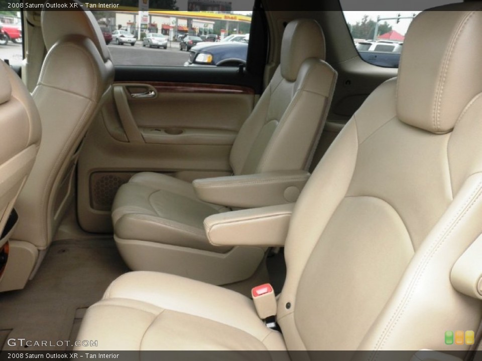 Tan Interior Rear Seat for the 2008 Saturn Outlook XR #86371659