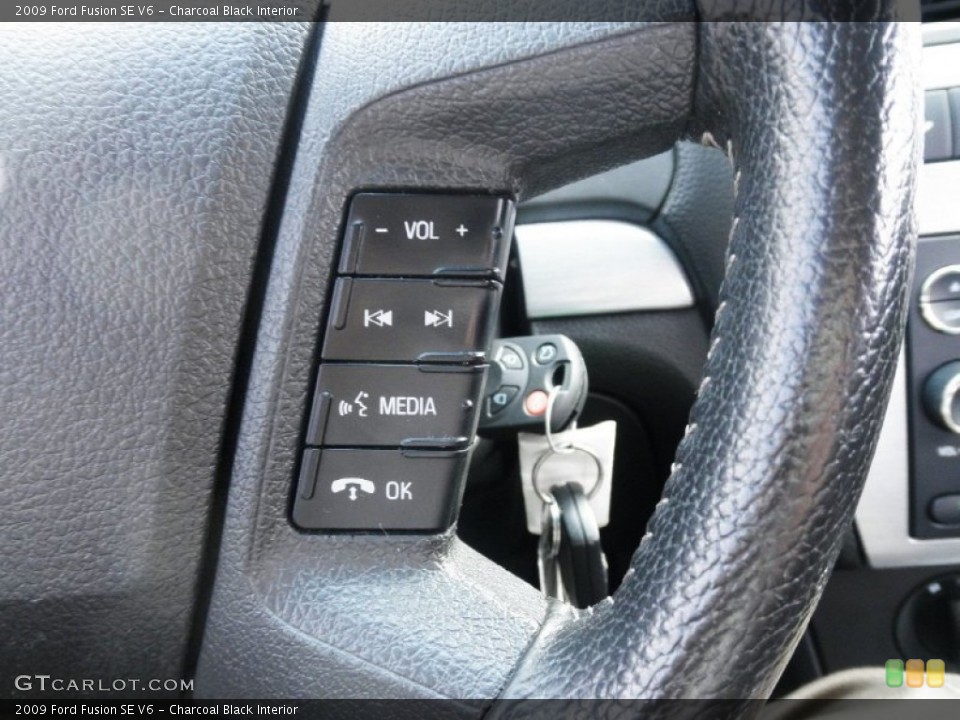 Charcoal Black Interior Controls for the 2009 Ford Fusion SE V6 #86372280