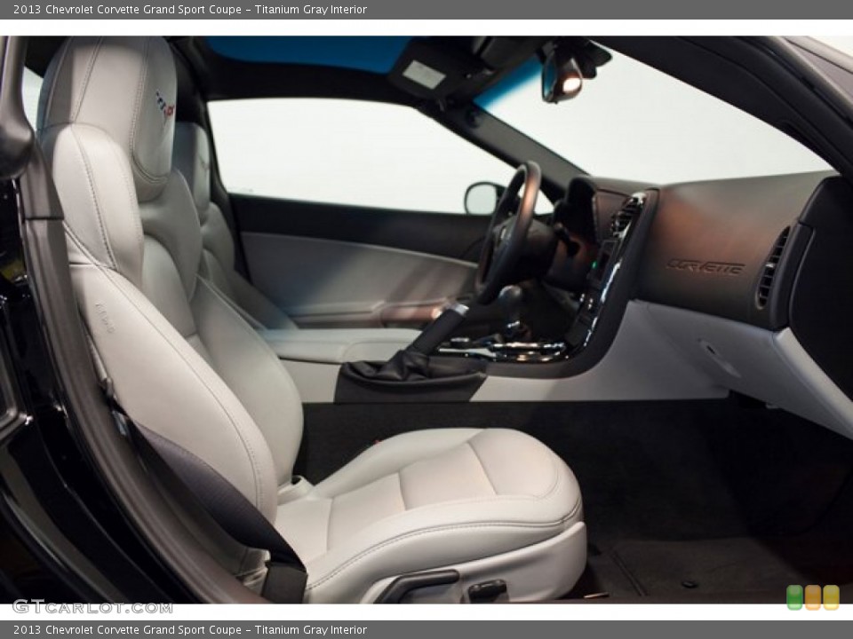 Titanium Gray Interior Front Seat for the 2013 Chevrolet Corvette Grand Sport Coupe #86373144