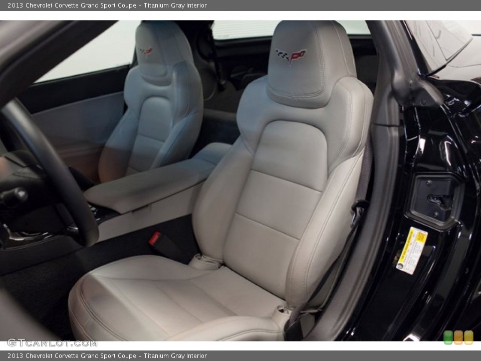 Titanium Gray Interior Front Seat for the 2013 Chevrolet Corvette Grand Sport Coupe #86373169