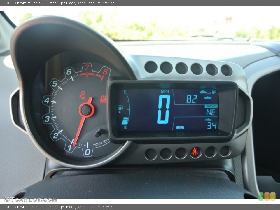 Jet Black/Dark Titanium Interior Gauges for the 2013 Chevrolet Sonic LT Hatch #86374273