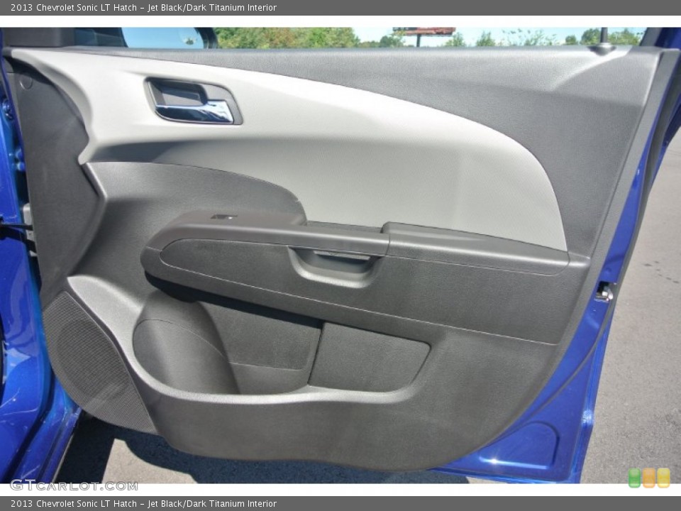 Jet Black/Dark Titanium Interior Door Panel for the 2013 Chevrolet Sonic LT Hatch #86374446