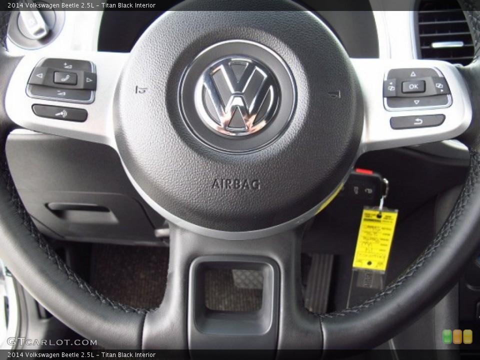 Titan Black Interior Steering Wheel for the 2014 Volkswagen Beetle 2.5L #86374887