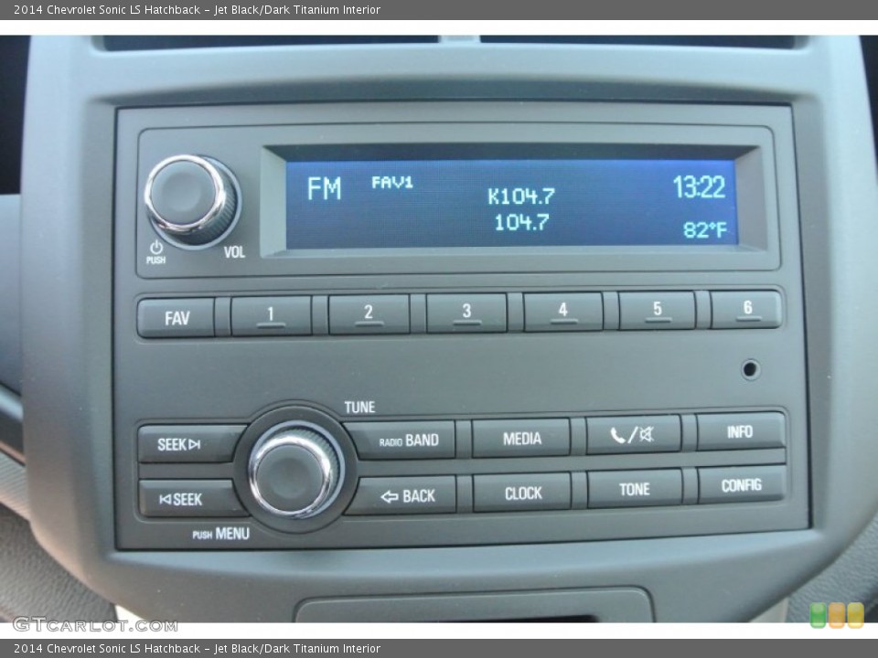 Jet Black/Dark Titanium Interior Audio System for the 2014 Chevrolet Sonic LS Hatchback #86376966