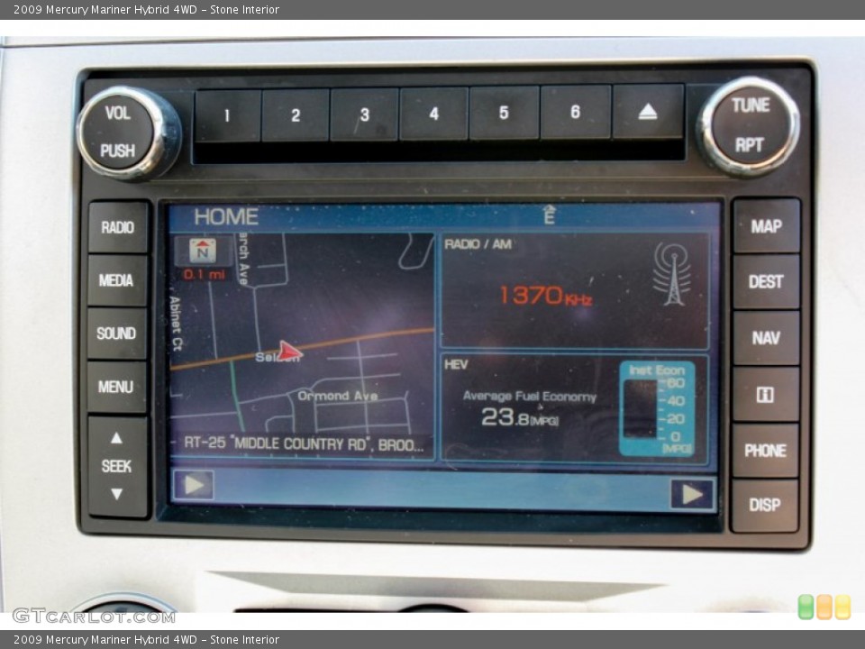 Stone Interior Navigation for the 2009 Mercury Mariner Hybrid 4WD #86378361