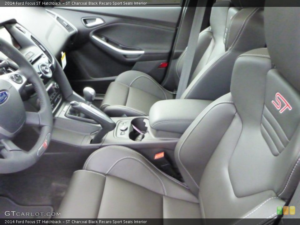 ST Charcoal Black Recaro Sport Seats Interior Front Seat for the 2014 Ford Focus ST Hatchback #86378613