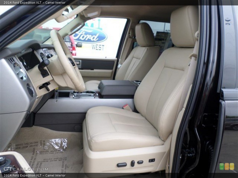 Camel Interior Front Seat for the 2014 Ford Expedition XLT #86378927