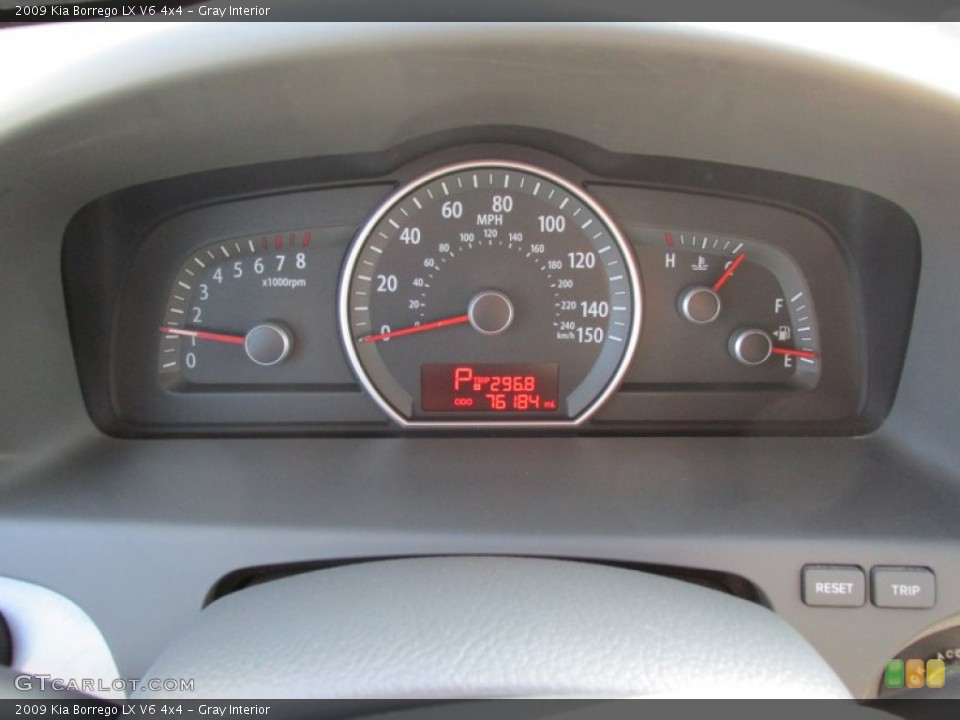 Gray Interior Gauges for the 2009 Kia Borrego LX V6 4x4 #86380080