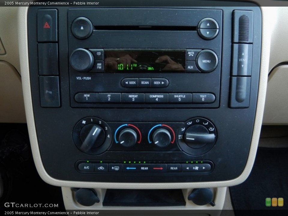 Pebble Interior Controls for the 2005 Mercury Monterey Convenience #86380452
