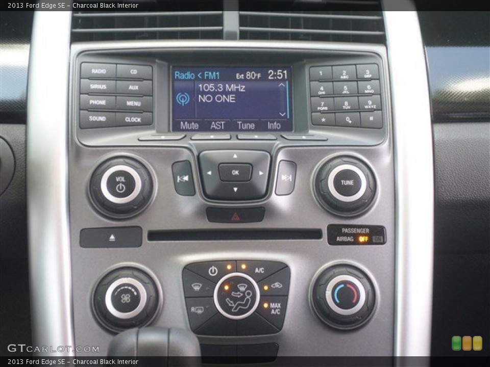 Charcoal Black Interior Controls for the 2013 Ford Edge SE #86381472