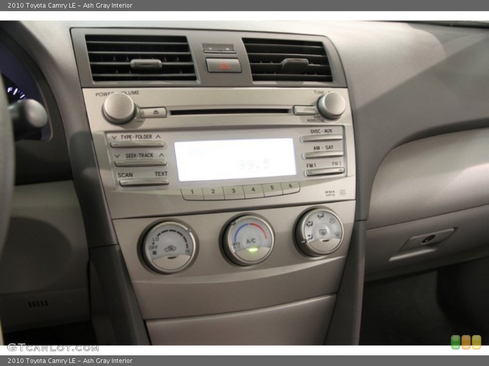 Ash Gray Interior Controls for the 2010 Toyota Camry LE #86383446