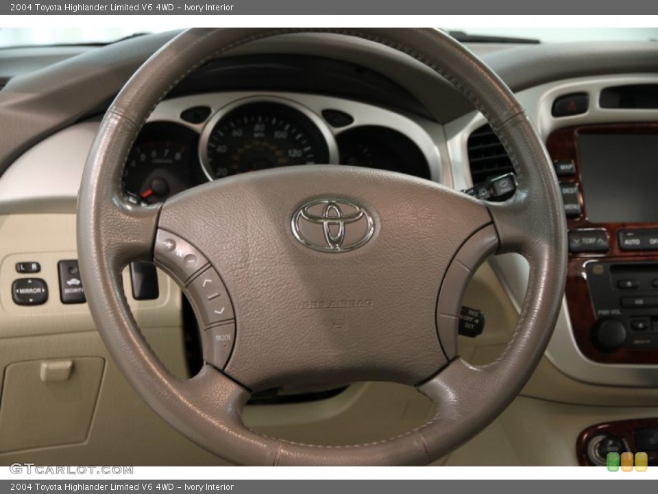 Ivory Interior Steering Wheel for the 2004 Toyota Highlander Limited V6 4WD #86384400