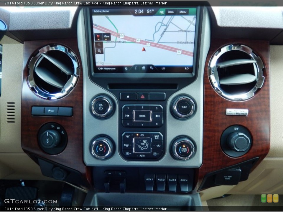 King Ranch Chaparral Leather Interior Controls for the 2014 Ford F350 Super Duty King Ranch Crew Cab 4x4 #86385396