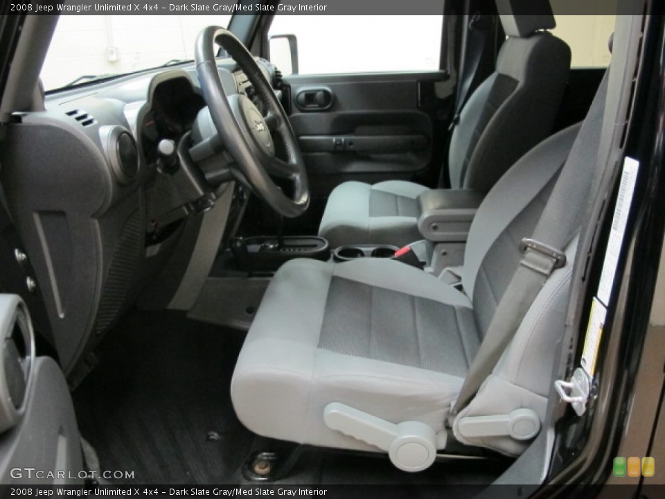 Dark Slate Gray/Med Slate Gray Interior Photo for the 2008 Jeep Wrangler Unlimited X 4x4 #86385409