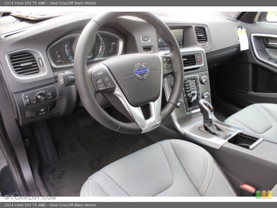 Steel Grey/Off Black Interior Photo for the 2014 Volvo S60 T6 AWD #86385756