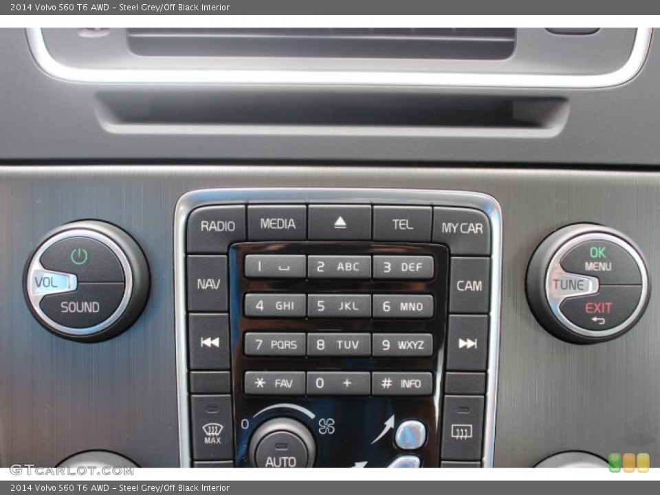 Steel Grey/Off Black Interior Controls for the 2014 Volvo S60 T6 AWD #86385942